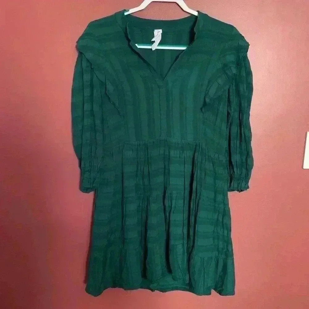 Amadi anthropologie Green Dress